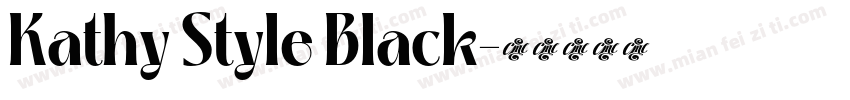 Kathy Style Black字体转换